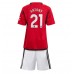 Manchester United Antony #21 Hjemmedraktsett Barn 2023-24 Korte ermer (+ Korte bukser)